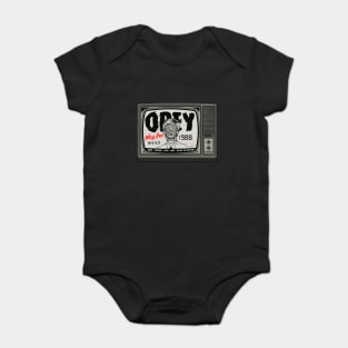 they live - obey Baby Bodysuit